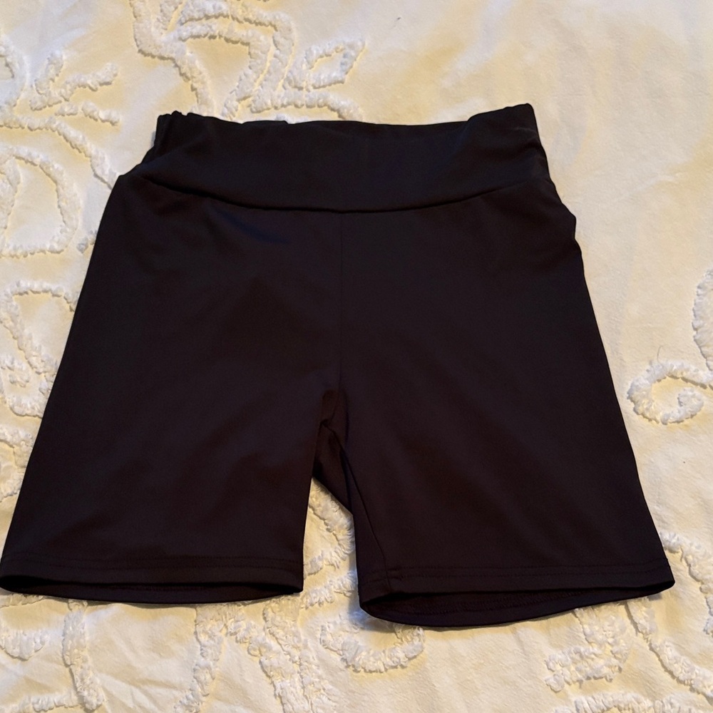 Women's Black Athletic Biker Shorts